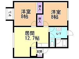 ハイムイエロー 2階