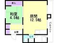 雇用促進住宅栗沢宿舎2号棟1階2.7万円