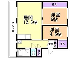 間取図画像 2LDK