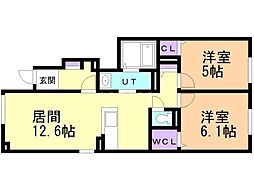間取図画像 2LDK