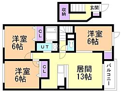間取図画像 3LDK
