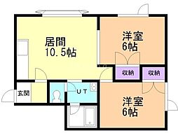 間取図画像 2LDK