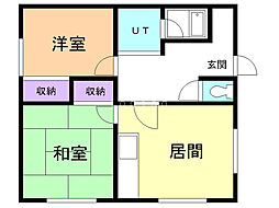 間取図画像 2LDK