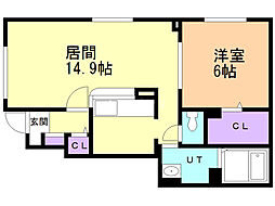 間取図画像 1LDK