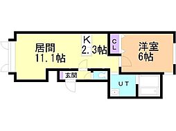 間取図画像 1LDK