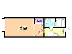 グランジュール文京台 ワンルームの間取図画像