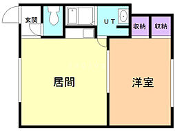 SanSais 1DKの間取図画像