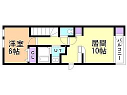 エスペランサ 1LDKの間取図画像
