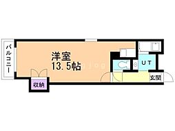ホルスビル ワンルームの間取図画像