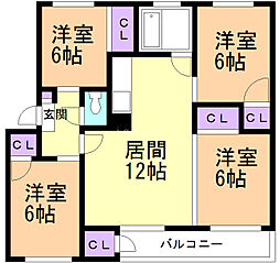 HORSEWIN9 4LDKの間取図画像