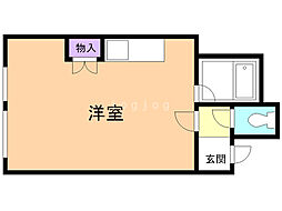 クリオ88 ワンルームの間取図画像