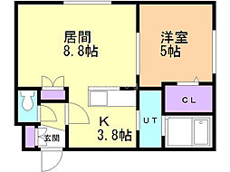 Libra 1LDKの間取図画像