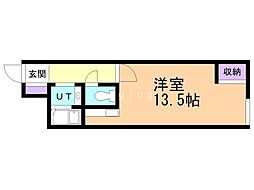 ホルスビル ワンルームの間取図画像