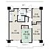 間取り：3LDK、価格2288万円、専有面積69.37m2、バルコニー面積13.28m2 