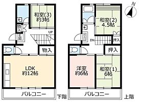 UR花山東 0023-0503 ｜ 兵庫県神戸市北区花山東町（賃貸マンション3LDK・5階・86.29㎡） その2