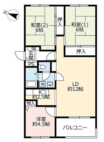 UR芦屋浜 ｜兵庫県芦屋市高浜町(賃貸マンション3LDK・16階・75.81㎡)の写真 その2