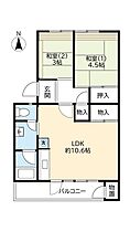 UR花山東 0021-0301 ｜ 兵庫県神戸市北区花山東町（賃貸マンション2LDK・3階・50.27㎡） その2