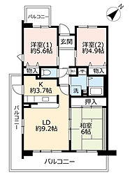 間取図画像 3LDK