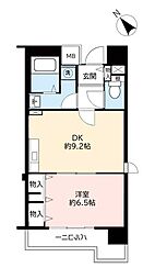 フレール新開地3丁目団地 1DKの間取図画像