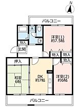 UR東山台ハイツ  ｜ 兵庫県西宮市東山台2丁目（賃貸マンション3DK・3階・66.16㎡） その2