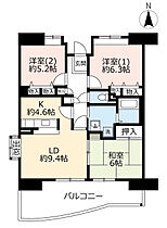 UR西宮マリナパークシティ丘のある街  ｜ 兵庫県西宮市西宮浜4丁目（賃貸マンション3LDK・5階・74.86㎡） その2