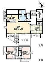 URグリーンヒルズ東山台  ｜ 兵庫県西宮市東山台1丁目（賃貸マンション3LDK・1階・99.78㎡） その2