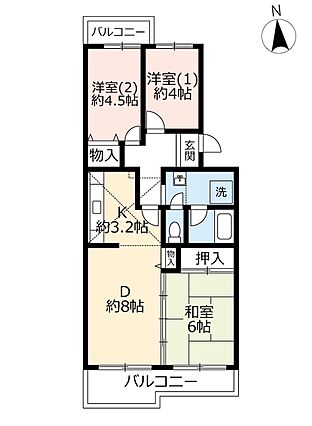 UR都市機構あかしあ台ハイツ7号棟_間取り_0