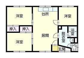 東光12条7丁目平家Ｃ  ｜ 北海道旭川市東光十二条7丁目（賃貸一戸建3LDK・--・62.37㎡） その2