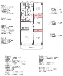 ローレルハイツ茨木1号棟 3LDKの間取図画像