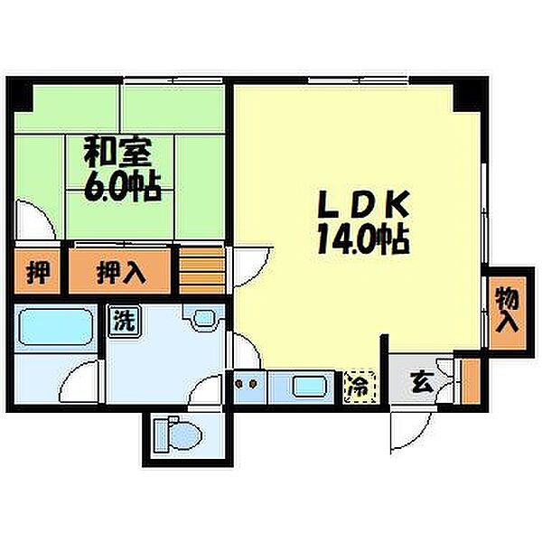 プレジデント長崎（五島町） 906｜長崎県長崎市五島町(賃貸マンション1LDK・9階・46.00㎡)の写真 その2