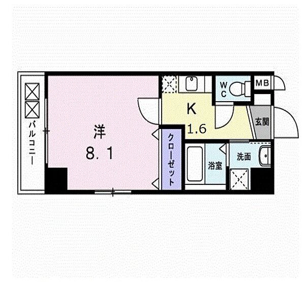 フリーデンST 602｜長崎県長崎市浜口町(賃貸マンション1K・6階・26.86㎡)の写真 その2