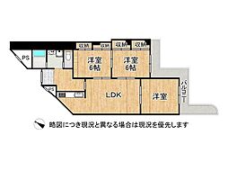 エバーグリーン淀川4号館 4LDKの間取図画像