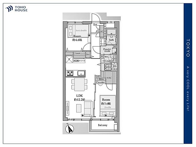 間取り 三鷹コーポラス 6階/-
