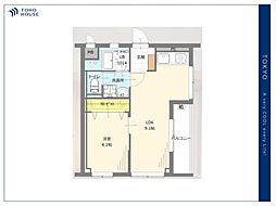 大泉学園コーポラス 1LDKの間取図画像