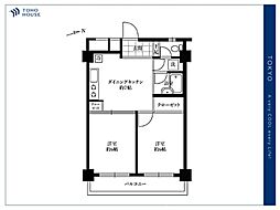 キャニオンマンション第2高島平 2DKの間取図画像