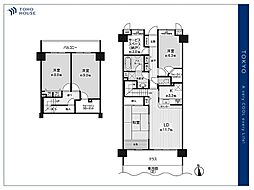 ライオンズマンション西武柳沢第3 4SLDKの間取図画像