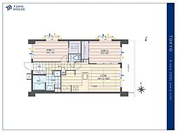 ライオンズマンション中野桃園 2LDKの間取図画像