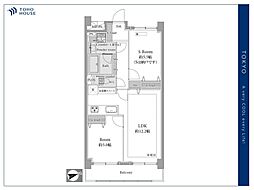 ライオンズマンション中野坂上シティ 1SLDKの間取図画像