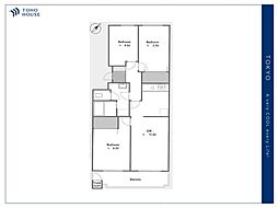エクレールひばりケ丘 3LDKの間取図画像