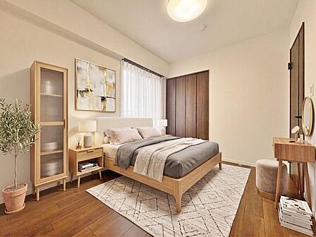 【配置してある家具や小物はCGによるイメージです。】【Bedroom】居室