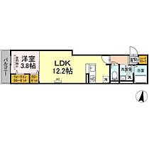 広島県福山市本庄町中１丁目（賃貸アパート1LDK・1階・39.29㎡） その2