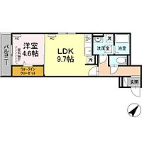 広島県福山市多治米町４丁目（賃貸アパート1LDK・3階・39.39㎡） その2