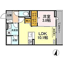 広島県福山市御門町１丁目（賃貸アパート1LDK・3階・36.63㎡） その2