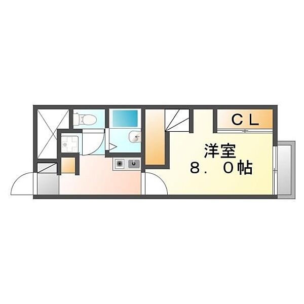 広島県福山市松浜町３丁目(賃貸アパート1K・1階・23.29㎡)の写真 その3