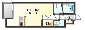 広島県福山市明神町１丁目（賃貸アパート1R・1階・26.50㎡） その2