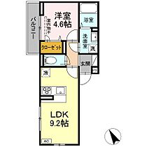 広島県福山市花園町２丁目（賃貸アパート1LDK・3階・34.86㎡） その2