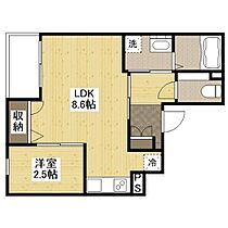 広島県福山市沖野上町３丁目（賃貸マンション1LDK・3階・28.75㎡） その2