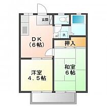 広島県福山市手城町４丁目（賃貸アパート2DK・2階・35.91㎡） その2