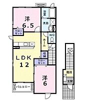 岡山県笠岡市横島（賃貸アパート2LDK・2階・58.86㎡） その2