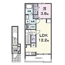 広島県府中市広谷町（賃貸アパート1LDK・2階・42.56㎡） その2